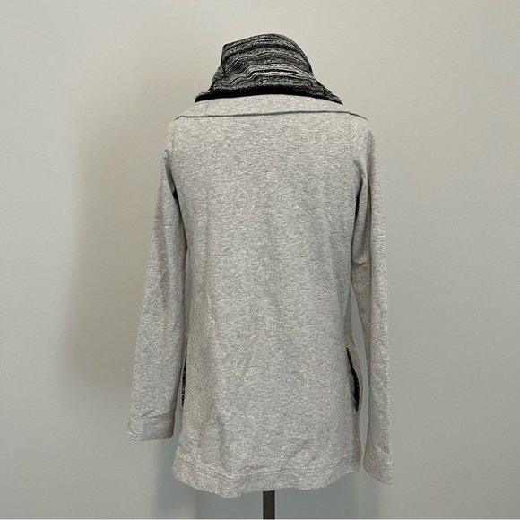 Lululemon Savasana Wrap Sweater Coal Strata Stripe - Picture 11 of 16